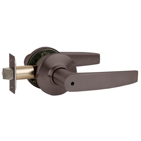 Schlage Grade 2 Tubular Lock, Privacy Function, Non-Keyed, Jupiter Lever, Oil-Rubbed Bronze Fnsh, Non-Handed S40D JUP 613